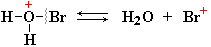 Диссоциация H2OBr+