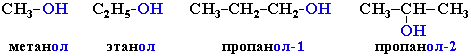 Одноатомные спирты