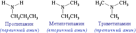 Изомеры C3H7NH2